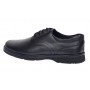 Pantofi barbati casual din piele naturala pe calapod lat Negru GKR6XN